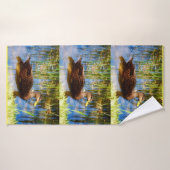 Stockenten-Enten-Bad-Tuch Badehandtuch (Badehandtuch)