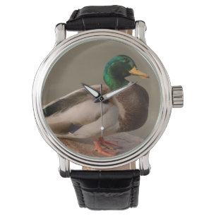 Stockenten-Enten-Drake-Uhr Armbanduhr