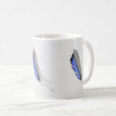 Stockenten-Enten-Feder-Aquarell Kaffeetasse (VorderseiteRechts)