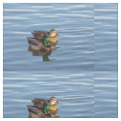 Stockenten-Enten-Paar-Gewebe Stoff (Nahaufnahme)