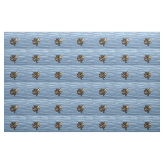 Stockenten-Enten-Paar-Gewebe Stoff (Fat Quarter (45,7 x 55,9 cm))