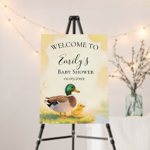 Stockenten-Entenküken-Baby-Shower-Willkommen