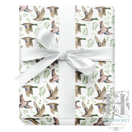 Stockenten Geschenkpapier