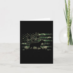 Stockenten-Jagdhund-Tarnung Amerikanische Flagge Karte