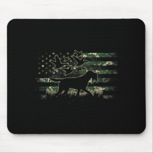Stockenten Jagdhund-Tarnung Amerikanische Flagge Mousepad