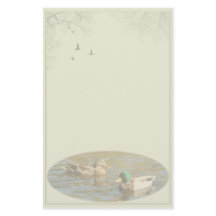 Stockenten-Paar-Gewohnheits-Briefpapier