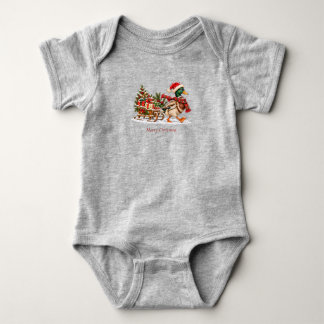 Stockenten-Schlitten-Baby-Body Baby Strampler