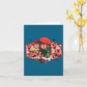 Stockenten-Tarnung Frohen Valentinstag Jagd Karte (Gelbe Blume)