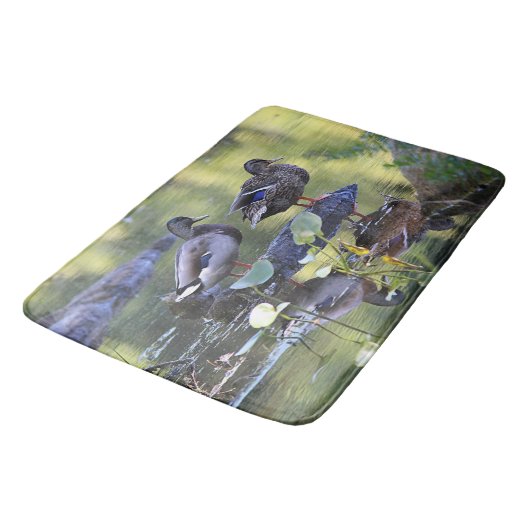 Stockentenenten Badematte (Schrägansicht)