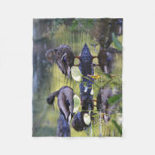 Stockentenentenpaare Fleecedecke (Vorderseite)