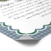 Stockentenjagd Gingham-Windel Gedanken Schild (Ecke)