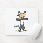 Stockfigur im Pandasuit-Mauspad Mousepad (Mit Mouse)