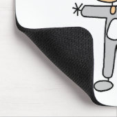 Stockfigur in Hasenanzug-Mauspad Mousepad (Ecke)