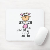 Stockfigur in Kuhkostüm-Mauspad Mousepad (Mit Mouse)