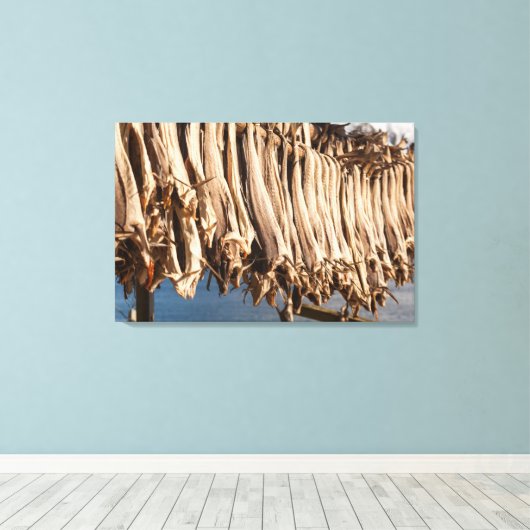 Stockfish Lofoten Leinwanddruck (Insitu (Holzboden))