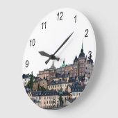 Stockholm-Ansicht Große Wanduhr (Winkel)