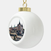 Stockholm-Ansicht Keramik Kugel-Ornament (Rechts)
