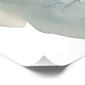 Stockholm Aquarellkunst Fotodruck (Ecke)