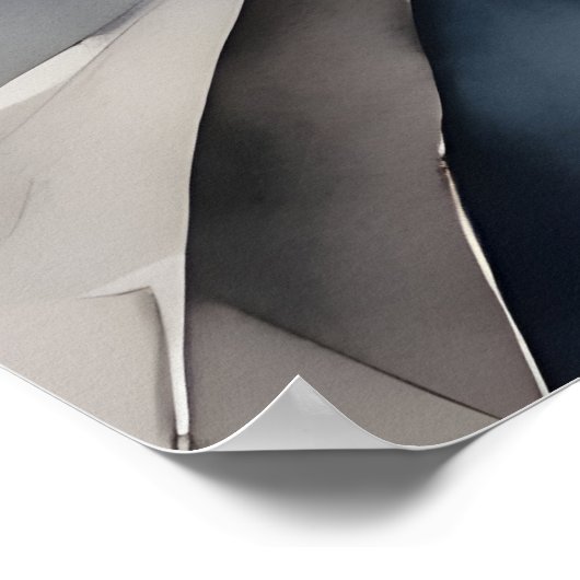 Stockholm Aquarellkunst Poster (Ecke)