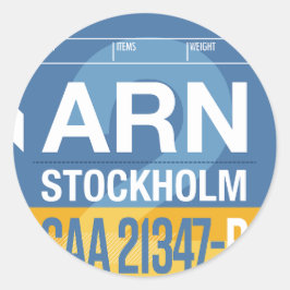 Stockholm - Aufkleber für den Tag