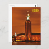 Stockholm City Hall, Schweden Postkarte (Vorne/Hinten)