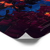 Stockholm City Skyline Poster - Schwedische Stadtk (Ecke)