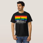 Stockholm City Sweden Rainbow Flag Kids | Swedish T-Shirt (Vorne ganz)
