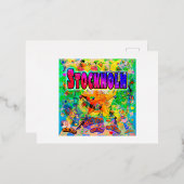 Stockholm Epoch Hour Postcard Folien Feiertagspostkarte (Vorderseite/Rückseite)