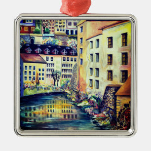 Stockholm Gamla Stan Alte Stadt Malerei Ornament Aus Metall
