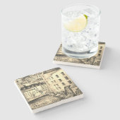 "Stockholm Gamla Stan - Altstadt Steinuntersetzer (Seitenansicht)