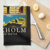 Stockholm Geschirrtuch (Viertel Falte)