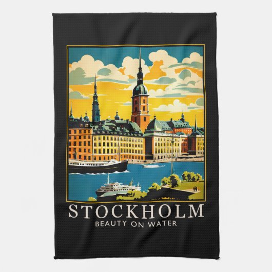 Stockholm Geschirrtuch (Vertikal)