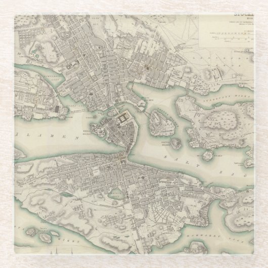 Stockholm Glasuntersetzer (Vorderseite)