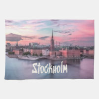 Stockholm Hauptstadt Schweden Night Skyline