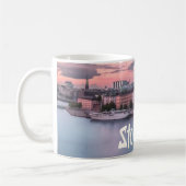 Stockholm Hauptstadt Schweden Night Skyline Kaffeetasse (Links)