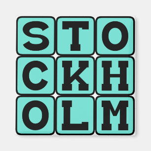 Stockholm, Hauptstadt von Schweden Magnet