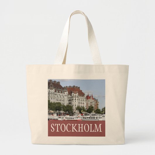 Stockholm Jumbo Stoffbeutel (Vorne)