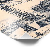 Stockholm, Katarinahissen Lift, 1919, Fotodruck (Ecke)