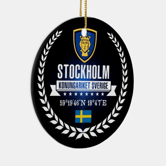 Stockholm Keramik Ornament (Rechts)