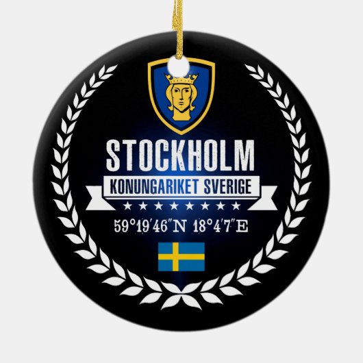Stockholm Keramik Ornament (Hinten)