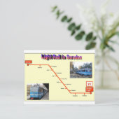 Stockholm Lidingobanan Postkarte (Stehend Vorderseite)