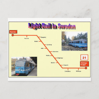 Stockholm Lidingobanan Postkarte