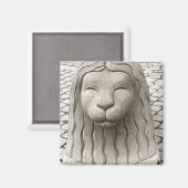 Stockholm Lion Statue Schweden Fotografie Magnet (Vorderseite/Rückseite)
