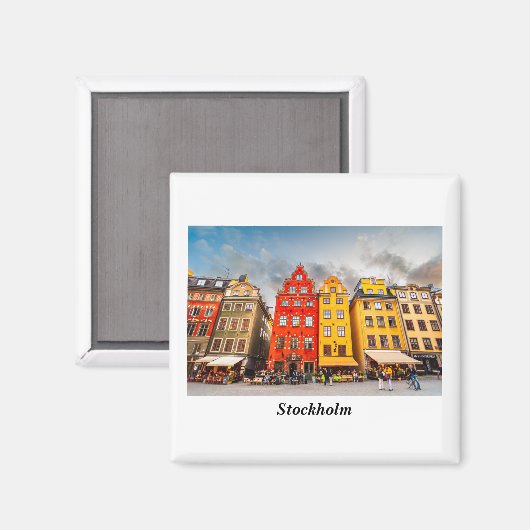 Stockholm Magnet (Vorderseite/Rückseite)