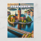 Stockholm (Perle) Postkarte (Vorderseite)