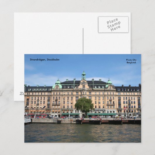 Stockholm Postkarte (Vorne/Hinten)