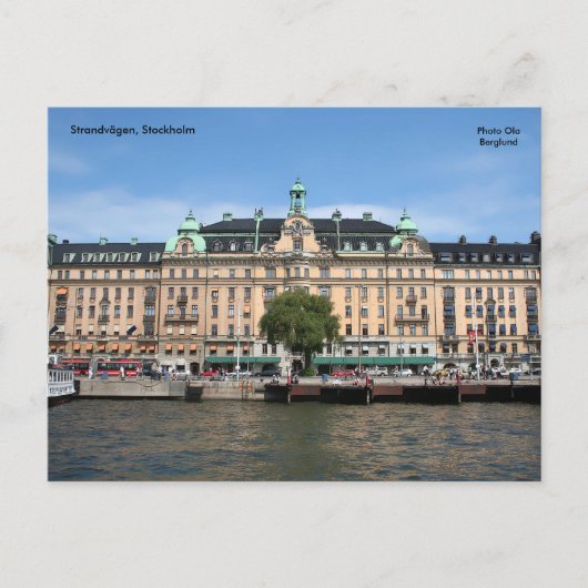 Stockholm Postkarte (Vorderseite)