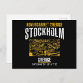 Stockholm Postkarte (Vorne/Hinten)