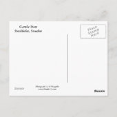 Stockholm Postkarte (Rückseite)