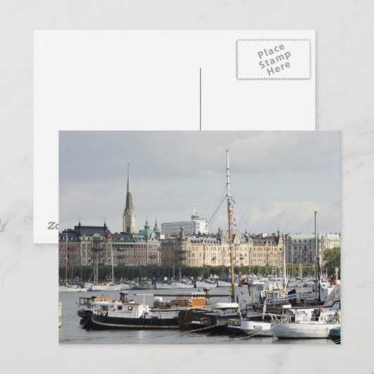 Stockholm Postkarte (Vorne/Hinten)
